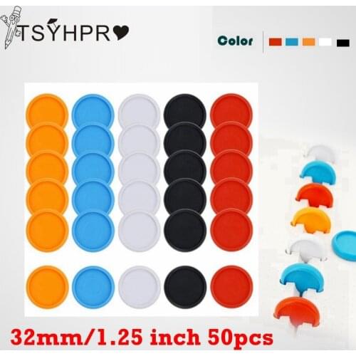50 Pcs 32/38mm Solid Color Binder Rings for Notebooks/Planner Diy Loose Leaf Disc Rings Notebook Accessorries CX19-009