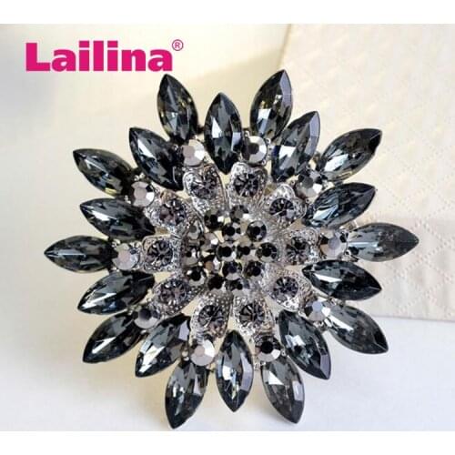 Free Shipping Crystal Diamante And Red Blue Clear Acrylic Stones Bow Brooch Pins In Assorted Color