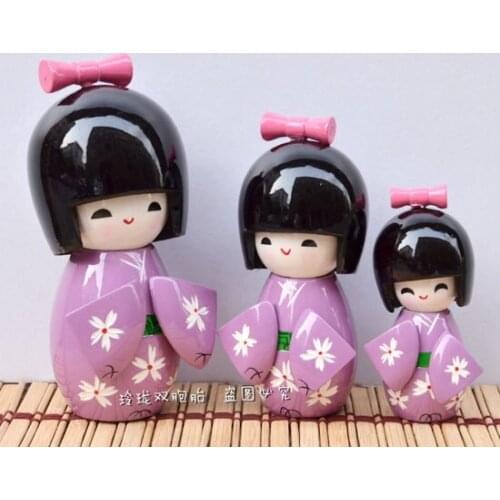 Decoration Arts crafts girl gifts get married Cute Japanese kimono doll Home Furnishing decoration wooden puppet doll ornaments