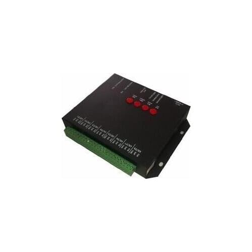 T-8000C led sd card pixel controller,SPI(TTL)signal output,can control max 1024*8ports=8192pixels