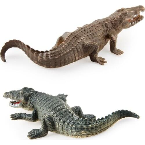 Simulation Crocodile Figurine Animal Action Figure Toys Plastic Wild Life Model Educational Figurine Gift