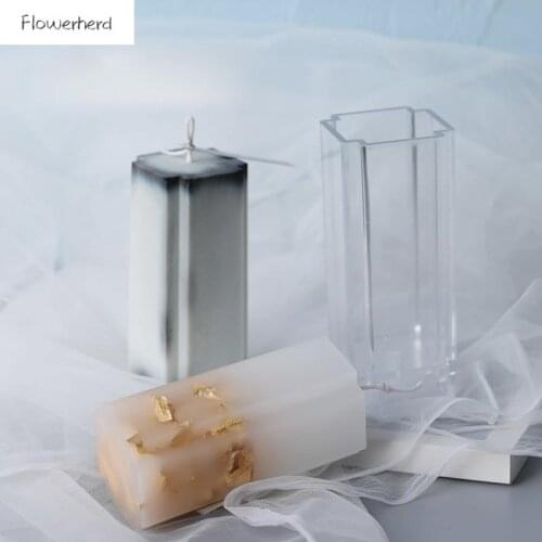 Cross Shaped Candle Acrylic Mold Scented Candle Molds Craft Candle Handmade DIY Material Candle Making Kit Plaster Pillar Mold