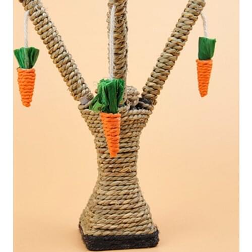 Cat Scratcher Cat Tree Tower Scratching Post for Cats Climbing Frame Cats Scratcher Carrot Shape Toy Pet Supplies