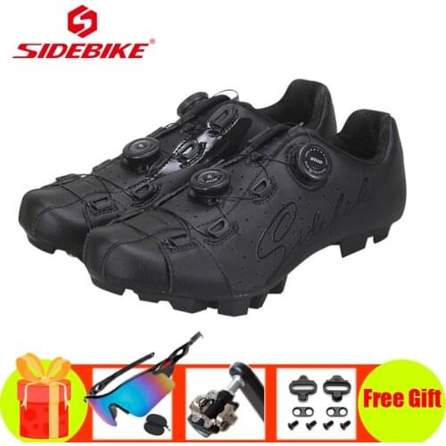 SIDEBIKE Mountain bike sneakers men women sapatilha ciclismo mtb SPD pedals Breathable self-locking bicycle riding bike shoes