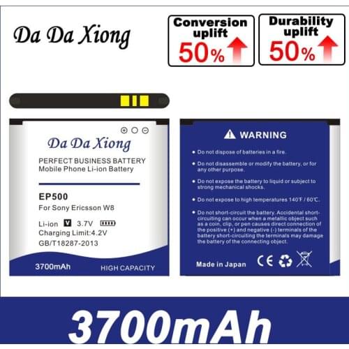 Da Da Xiong 3600mAh EP500 Li-ion Phone Battery for Sony Ericsson Xperia ST17I ST15I SK17I WT18I X8 U5I E15i wt18i wt19i U8