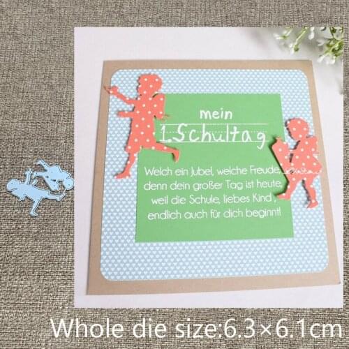 XLDesign Craft Metal stencil mold Cutting Dies 2pcs kids decoration scrapbook die cuts Album Paper Card Craft Embossing