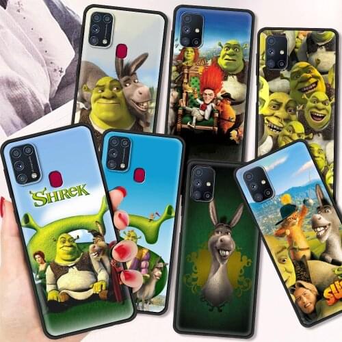 Moive Shrek Coon Cartoon Luxury Soft TPU Case for Samsung Galaxy M01 M31 M51 M21 M11 F41 A9 A7 2018 Silicone Cases Coque Shell