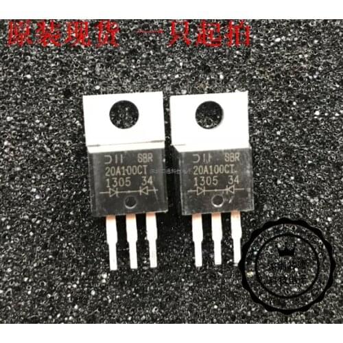 New original SBR20A100CT TO220-3 feet Shortky recfier diode raig shot