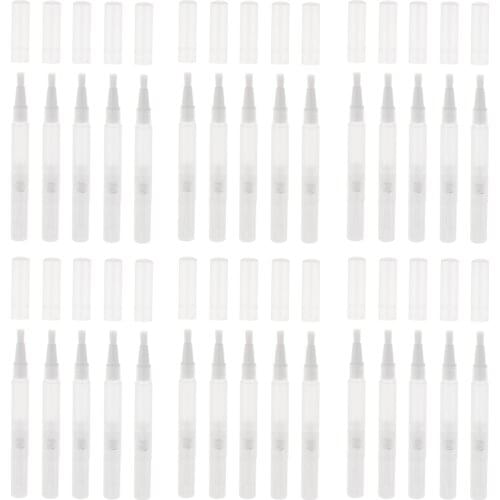 30x 3ml Empty Clear Plastic Lip Gloss Twist Pen Cuticle Oil Serum Cosmetic Container Bottles Eyelash Growth Tubes for Travel DIY