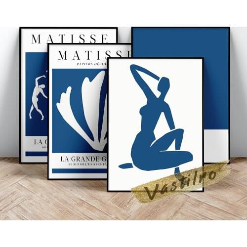 Matisse Retro Figure Art Prints Canvas Painting Exhibition Museum Vintage Poster Wall Art Decor Prints Picture Home Decoration