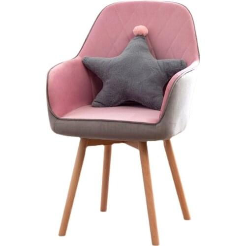 Home office chair study bedroom makeup stool Back Dormitory study desk chair computer chair