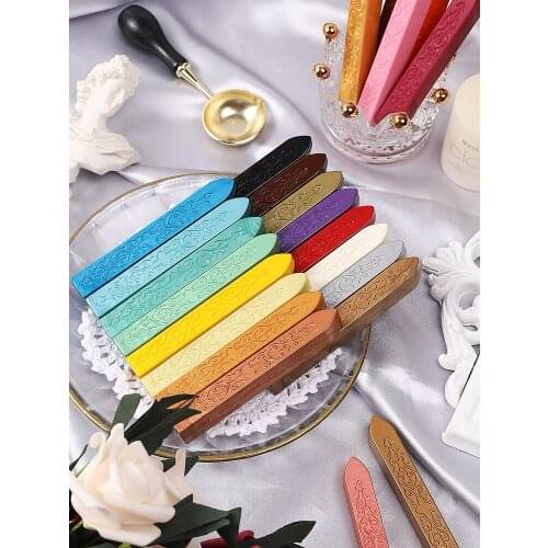 5Pcs/Set Retro Wax Seal Stamp Invitations Envelope Sealing Wax Fire Lacquer Strips Practical Vintage Wax Stick Diy Tools