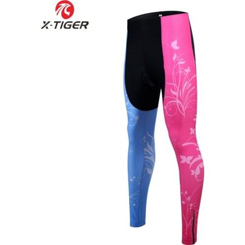X-Tiger Women Shockproof Cycling Pants With Coolmax Gel Padded MTB Bike Cycling Tights Bicycle Trousers Ciclismo Pantalones