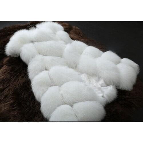 Large size autumn and winter new faux fur vest imitation whole fox fur vest womens fur vest vest