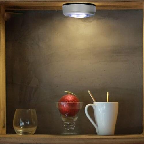 New Mini Led Night Light 1pcs Energy Saving Lamp Battery PoweredTouch Push Security Bedroom Corridor Night Light