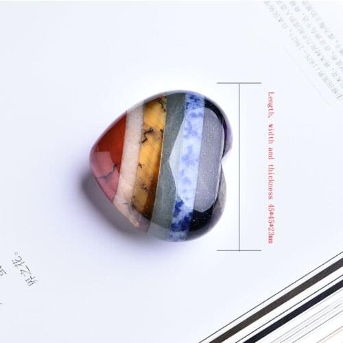 1PC beauty Crystal Colorful Heart Shaped Guardian Gem Family Home Study Room Decoration Couple Decoration DIY Gift