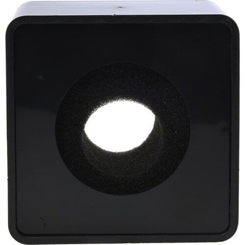 1pc Black ABS Mic mini phone Interview Square Square Logo Flag Station