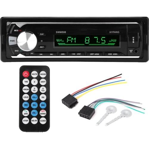 12V Card U Disk Bluetooth-compatible Car MP3 Player FM Radio Stereo Remote Control