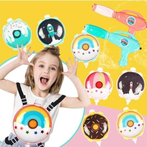 2L Large Capacity Backpack Pump Water Gun Children Sprayer Toys Summer Outdoor Pull-out Water Guns Toy Astronaut Rocket Animals
