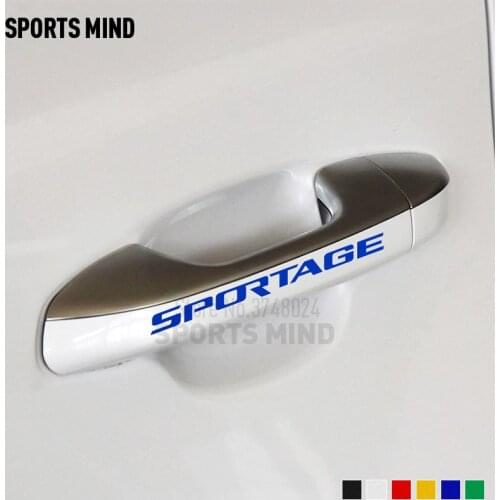 5 Sets Vinyl Car-Styling For KIA Sportage Accessories Car Door Handle Stickers Decals Automobiles