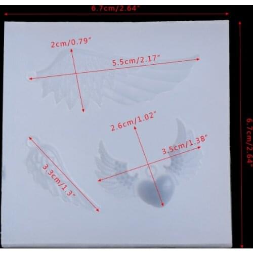 Angel Wings Silicone Pendant Mold Pendant Resin Casting DIY Mould Making Jewelry tool