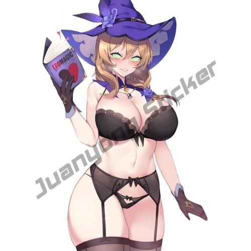 Genshin Impact Anime Car Stickers Creative Vinyl Decal Bumper Surfboard Waterproof Car Styling Scratch-Proof Exterior KK13x9cm