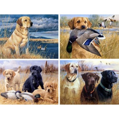 AZQSD 5d Diamond Painting Dog Bird Diamond Embroidery Animal Picture Of Rhinestones Gift Home Decor Needlework Cross Stitch