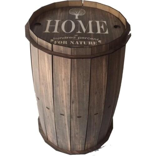 Barrel Table Tumbled Green