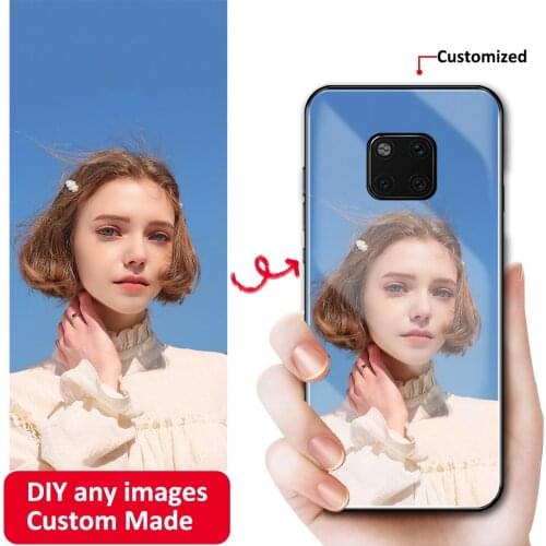 Personality gift DIY glass back case for huawei nova 3i 4 5 honor 8 8x max 9 10 20 lite play note 10 V9 V10 V20 Magic 2 cover
