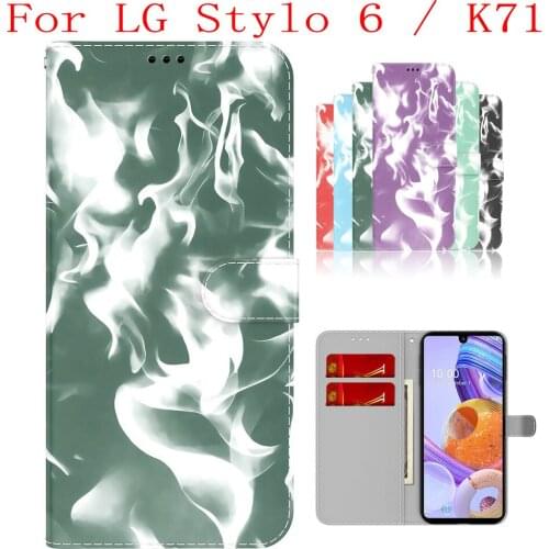 Sunjolly Case for LG Stylo 6 K71 Wallet Stand Flip PU Phone Case Cover coque capa LG Stylo 6 K71 Case LG Stylo 6 K71 Cover