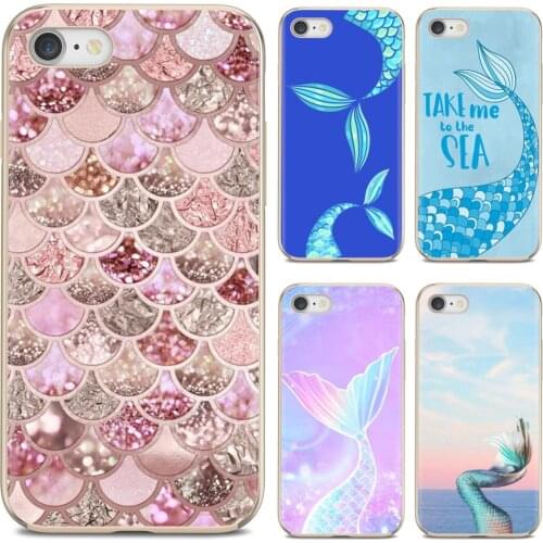 Color Mermaid Tail Scale For Huawei P8 P9 P10 P20 P30 P Smart 2019 Honor Mate 9 10 20 8X 7A 7C Pro Lite Silicone Case Housing