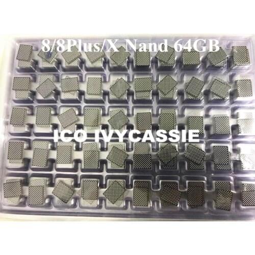 For iPhone 8 8Plus X 64GB Nand Flash Memory IC 8 8P X Harddisk HDD chip Solve Error 9/4014 Expand Capacity Programmed Serial NO