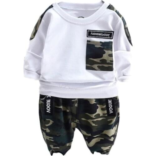 New Spring Autumn Baby Girl Clothes Children Boys Cotton Sports T Shirt Pants 2Pcs/sets Kids Fashion Costume Toddler Tracksuits