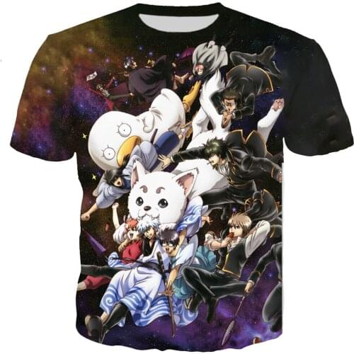 Gintama Men/women Cool 3D Printed T-shirts Casual Style T-shirt