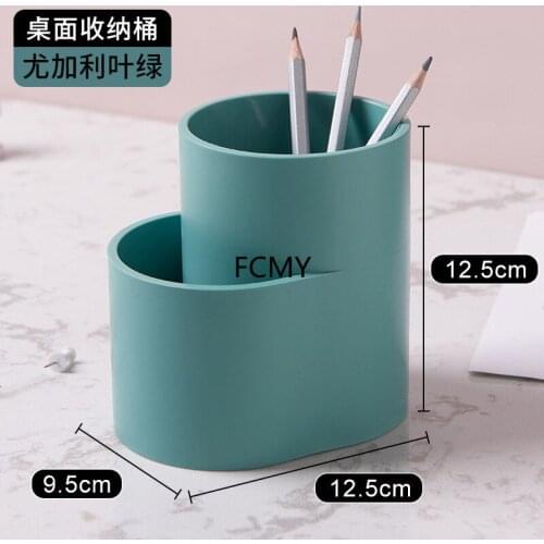 2021 Pen holder storage box creative fashion personality simple multifunctional office pen holder makeup kawaii desk accessories
