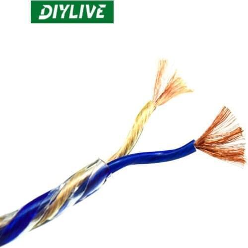 DIYLIVE 5m Lipton fever horn line professional pure copper audio wire oxygen - free copper speaker wire car audio surround wire