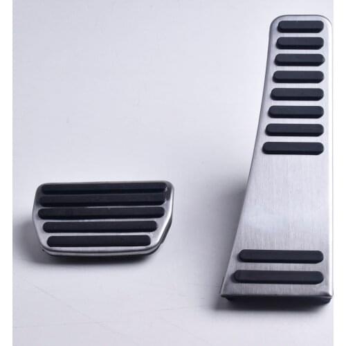Stainless Steel Car Pedal Pads Cover For Volvo S90 XC90 V90 2015 2016 2017 AT Car Floor Mats Rugs Carpet