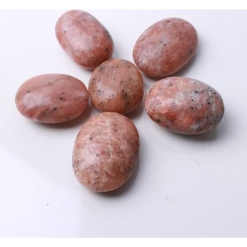 50-100G Natural Rhodonite Palm Massage Stone Specimen Reiki Collection