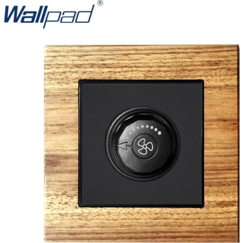 Fan Switch Speed Regulator Wallpad Luxury Wall Light Switch Wooden Panel Knob Switches Interrupteur