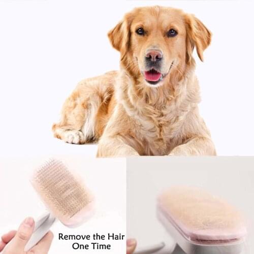 Dog Hair Removal Comb Grooming Pet Automatic Hair Clean Brush Cat Flea Combs for Dogs Grooming Toll Automatic Hair Brush Trimmer