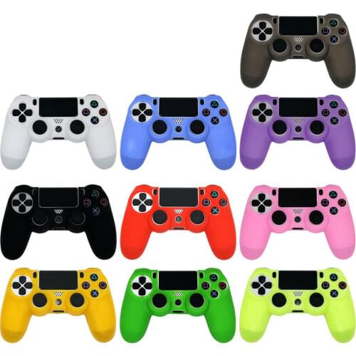 Silicone Game Controller Case Rubber Soft Gamepads Skin for PS4 Controller Grip Handle Game Accessories
