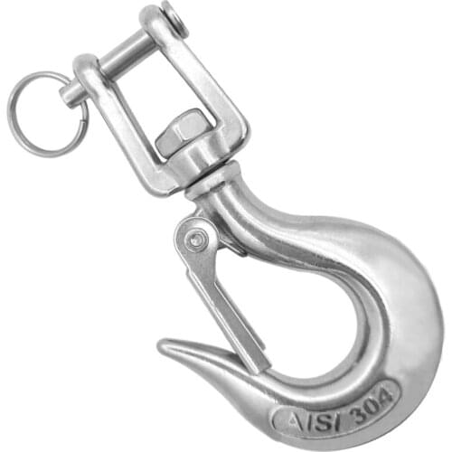 Heavy Duty 304 Stainless Steel Portable Snap Hook Boat Rigging Spring Clip 4.4inch