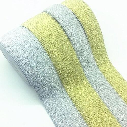 Gold Silver Glitter Transparent Elastic Bands Webbing DIY Pants Belt Rubber Band DIY Sewing Accessories 2.5cm/4cm/5cm/9cm 1meter