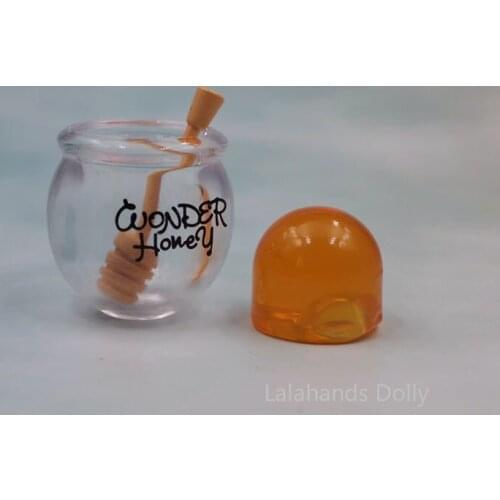 1set Doll House Mini Cute Simulation Food Play Honey Pot Model Fun Decompression Toy Decoration Accessories