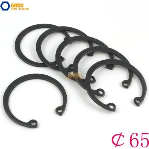 10 Pieces Size: 65 Steel Internal Circlip Snap Retaining Ring