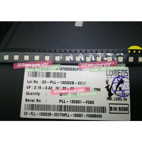 100pcs NEW and ORIGINAL LED Backlight 1W 3V 3535 3537 Cool white LCD Backlight for TV TV Application A127CECEBUP8