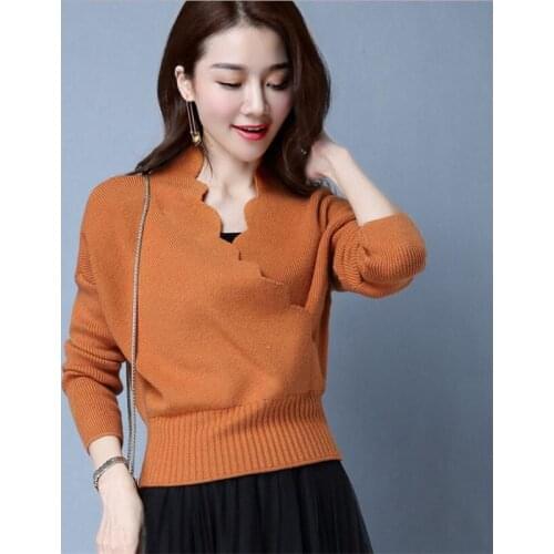 2021 Women Pullover Winter Sweater Knitting Patterns Sweater Loose Wool Warm Sweater Women Tops