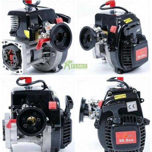 30.5cc 4 Bolt Engine (Walbro Carburetor and Ngk Spark Plug) Fit for 1/5 HPI ROFUN Rovan KM BAJA Losi 5ive T FG GoPed RedCat