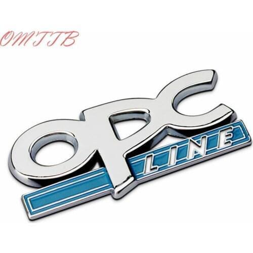 Car styling OPC LINE Emblem Badge Decal for Opel Regal Lacrosse Astra Corsa Mokka for Buick Excelle Chrome Metal 3D car Sticker