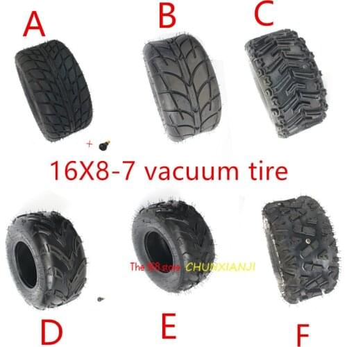GO KART 16X8-7 inch Tubeless Tire 16 * 8-7(200/55-7) Highway Tyre Wear-resistant Wheel Tires for KARTING ATV UTV Buggy